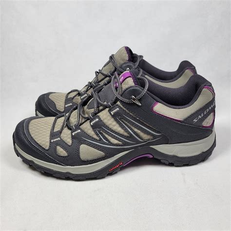 Designed for ultimate grip on slippery surfaces and uneven trails, our hiking shoes are stable and agile on all types of terrain. . Salomon ortholite